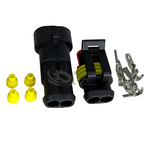 CONECTOR AUTOMOTIVO 2 VIAS - SELADO PROVA D'AGUA