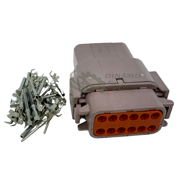 CONECTOR DEUTSCH 12 PINOS MARROM