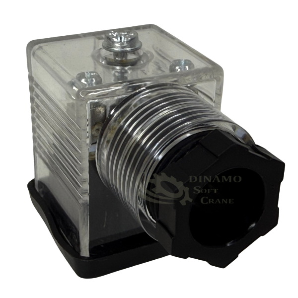 CONECTOR DIN A-M18-TC-2P+T- RETIFICADO -C/LED-IP65