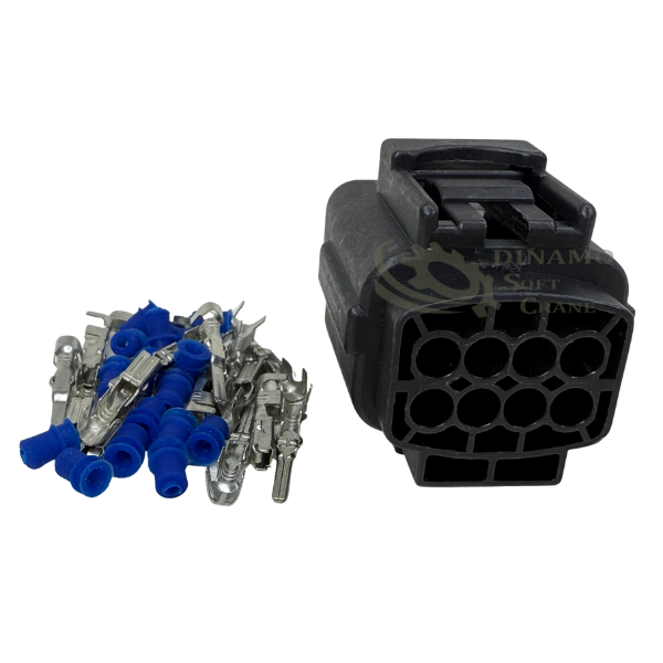 CONECTOR SELADO 8 VIAS MACHO/FEMEA