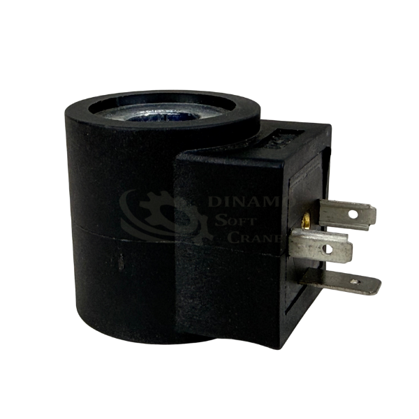 BOBINA SOLENOIDE 24V 13X38MM 18 WATTS CONECTOR DIN REDONDO