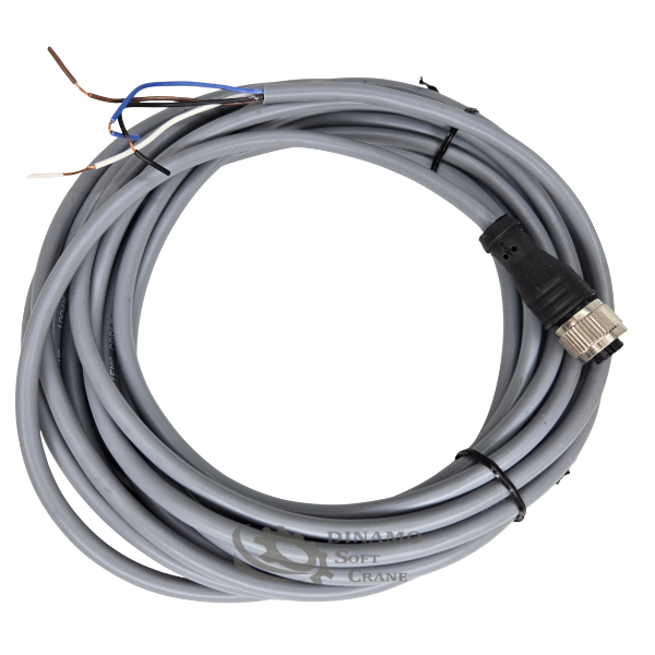 CABO SENSOR 4 VIAS - 5MT COM CONECTOR RETO M12