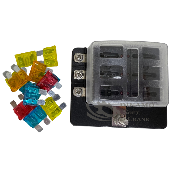 PORTA FUSIVEL COM CAPACIDADE PARA 6 FUSIVEIS
