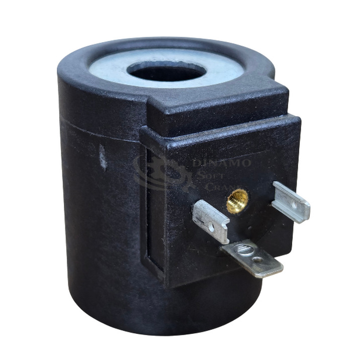 BOBINA SOLENOIDE 12V 16X51MM  20 WATTS CONECTOR DIN REDONDO