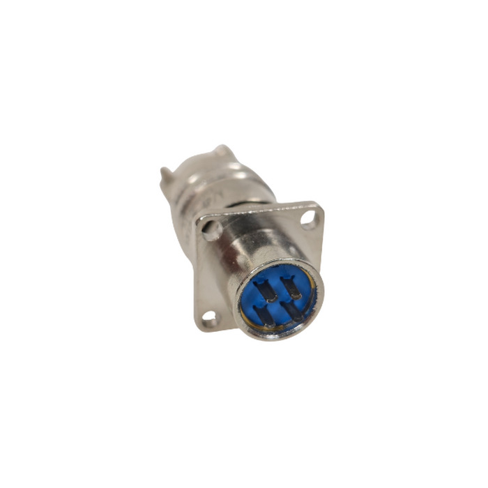 CONECTOR PRATA BASE QUADRADA 4 PINOS