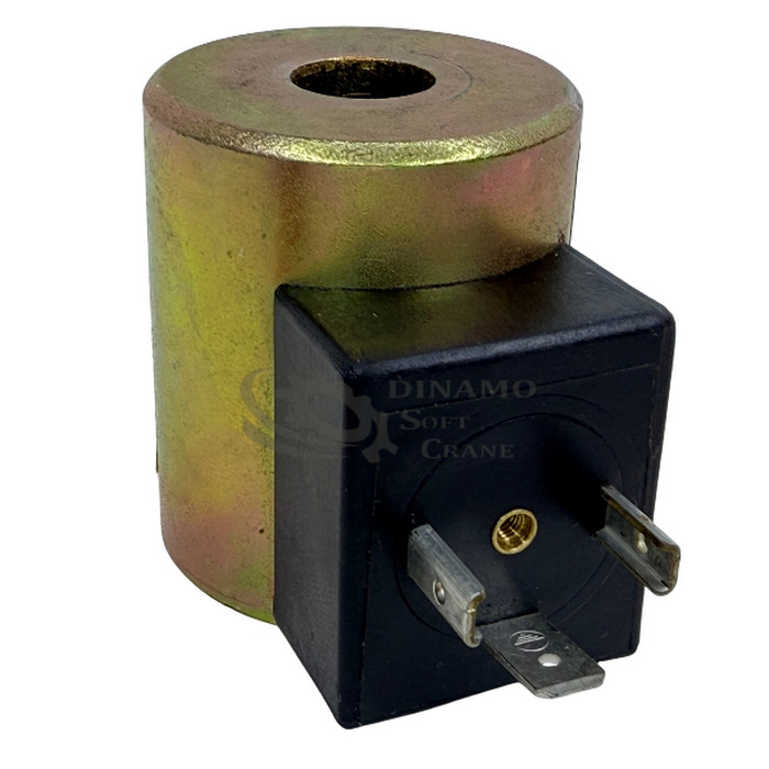 BOBINA SOLENOIDE 24V 13X45CM 24 WATTS CONECTOR DIN REDONDO