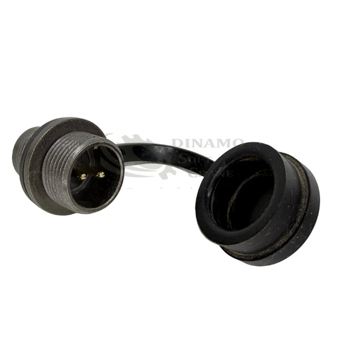 CONECTOR CIRCULAR BASE 2 VIAS M