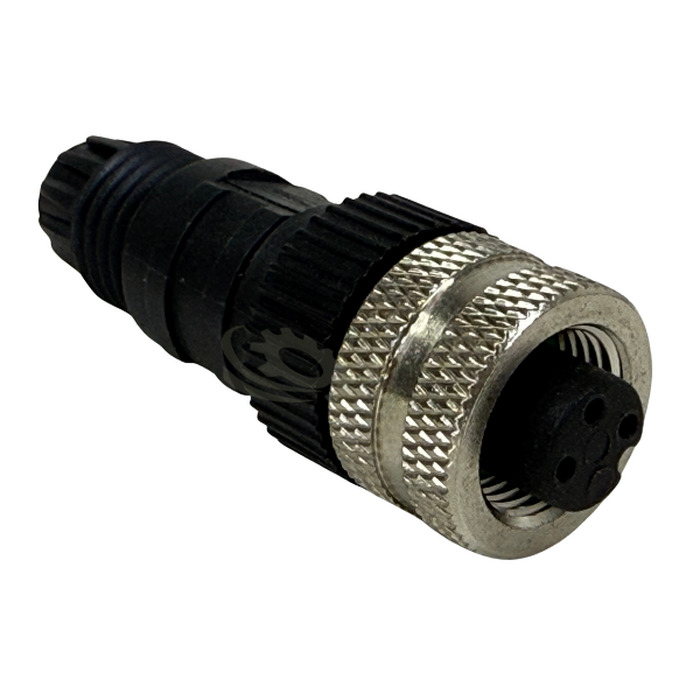 CONECTOR 3 VIAS M12 FEMEA RETO