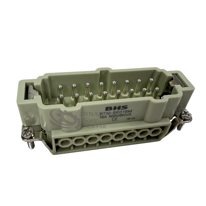 MIOLO MACHO 16 POLOS + TERRA 16A 500V