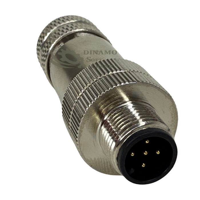CONECTOR 5 VIAS M12 PG7 MACHO MONTAVEL