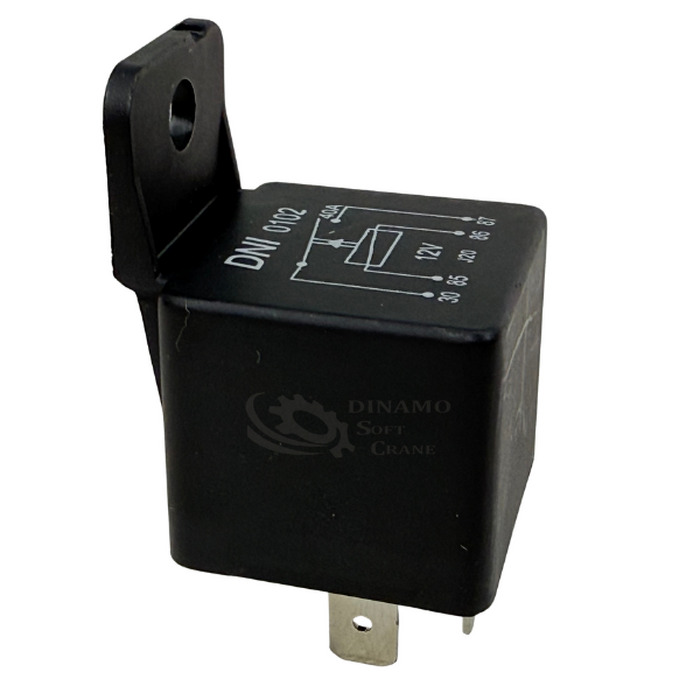 RELE AUXILIAR 12V 40A 4T COM SUPORTE