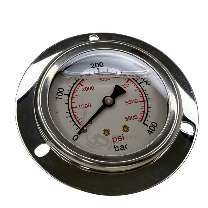 MANOMETRO 63MM 0-400BAR X PSI - HORIZONTAL -S/