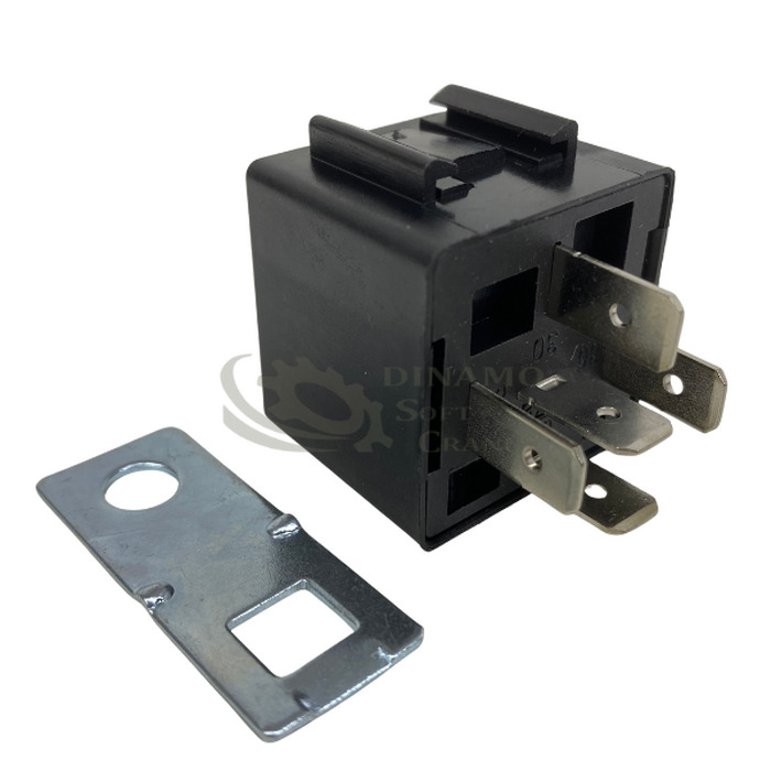 RELE AUXILIAR 12V 40/30A 5T COM SUPORTE