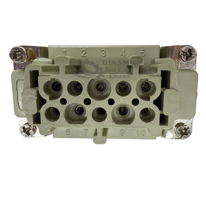 MIOLO FEMEA 10 POLOS + TERRA 16A 500V