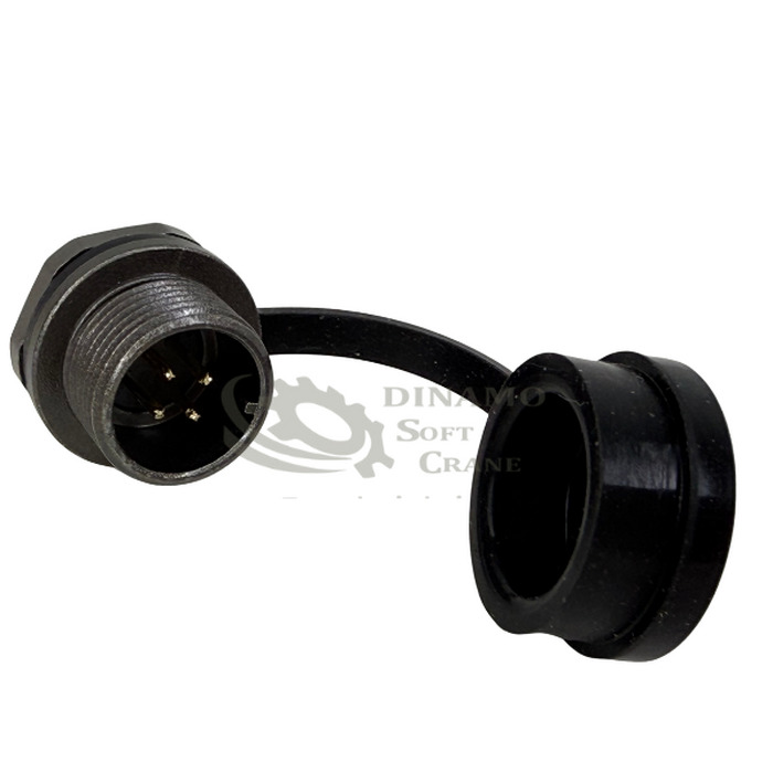 CONECTOR CIRCULAR BASE 4 VIAS M