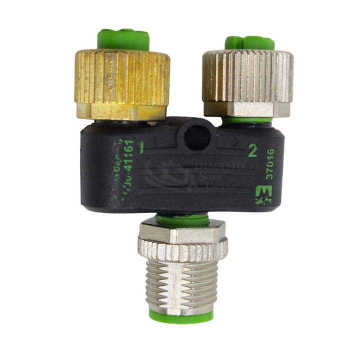 ADAPTADOR CONECTOR T 3 PORTAS M12 4 PINOS